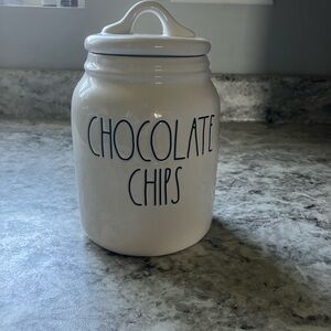 Rae Dunn chocolate chips canister